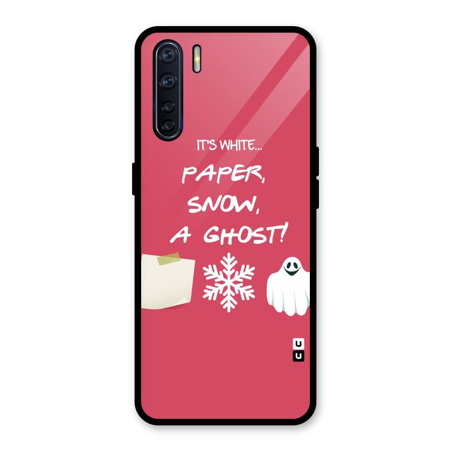Snow Paper Glass Back Case for Oppo F15