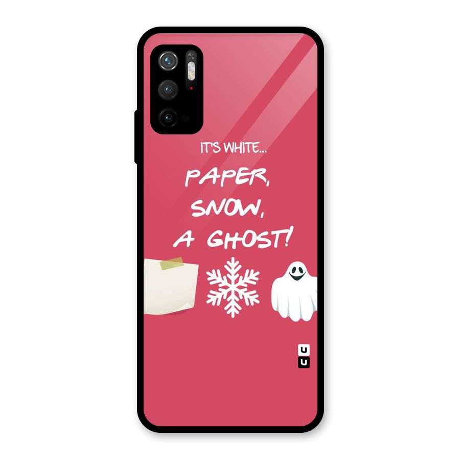 Snow Paper Glass Back Case for Poco M3 Pro 5G
