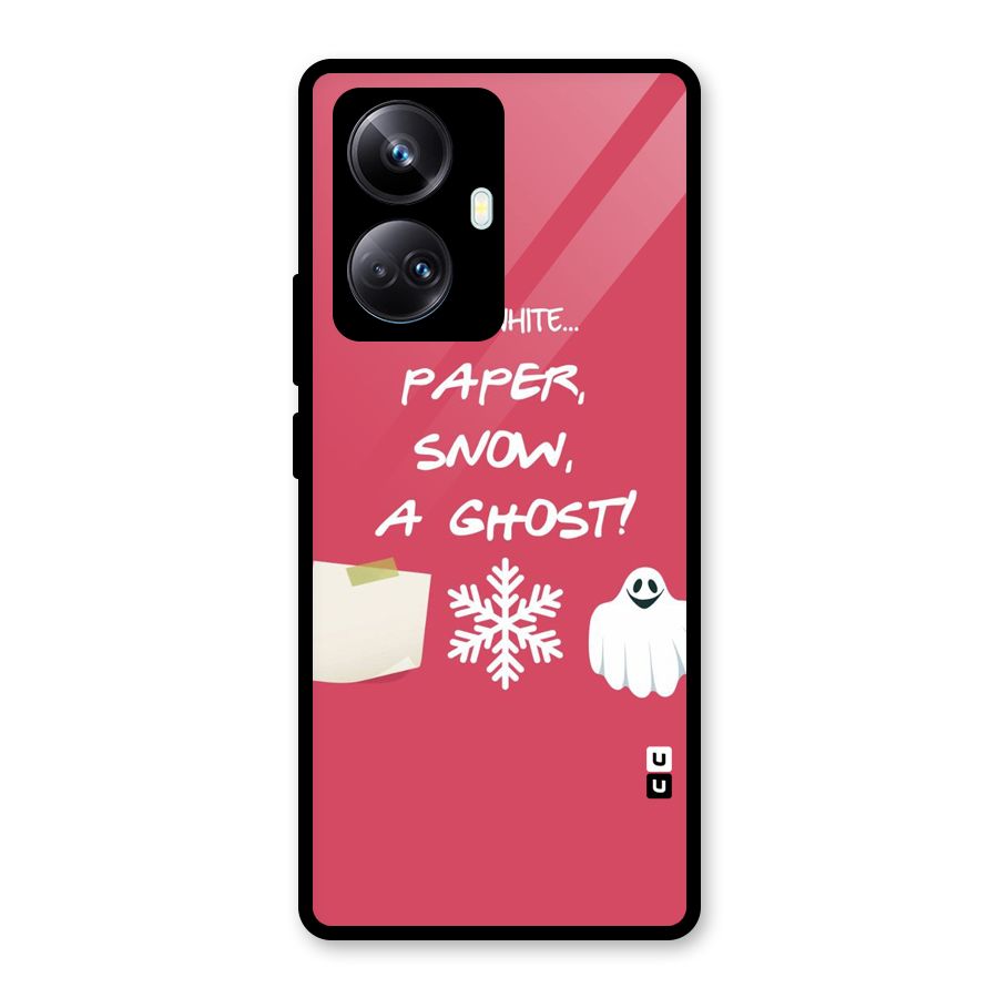 Snow Paper Glass Back Case for Realme 10 Pro Plus