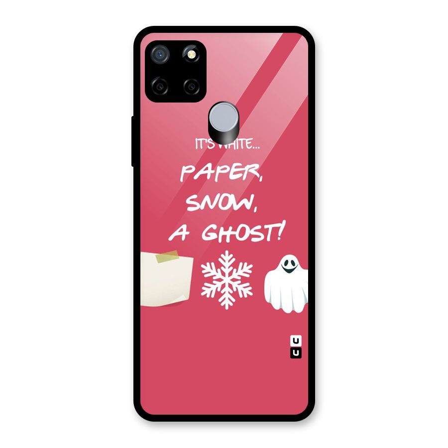 Snow Paper Glass Back Case for Realme C12