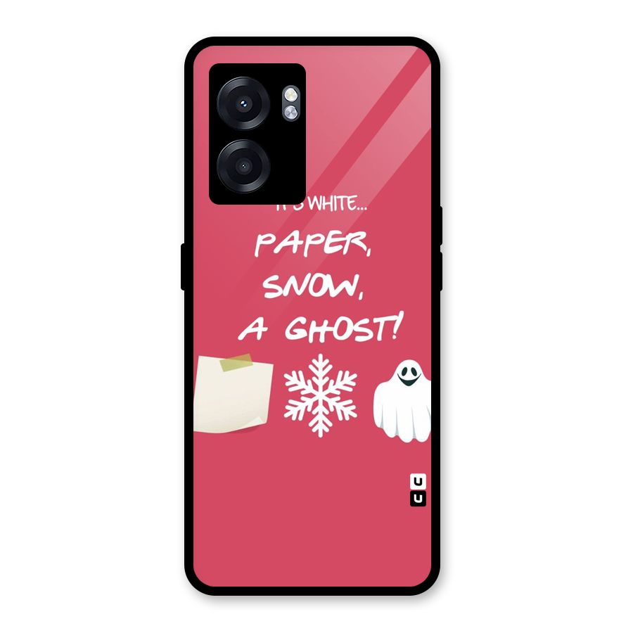 Snow Paper Glass Back Case for Realme Narzo 50 5G
