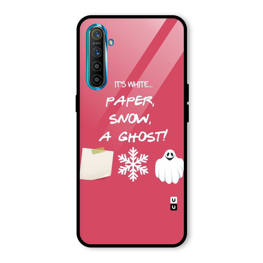 Snow Paper Glass Back Case for Realme X2