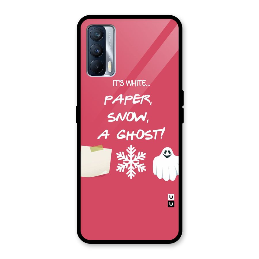Snow Paper Glass Back Case for Realme X7