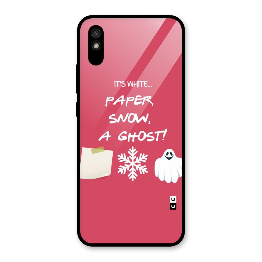 Snow Paper Glass Back Case for Redmi 9A