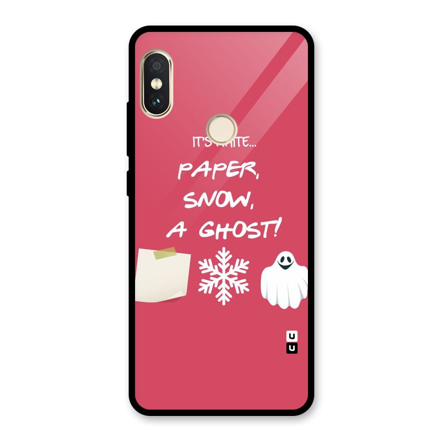 Snow Paper Glass Back Case for Redmi Note 5 Pro