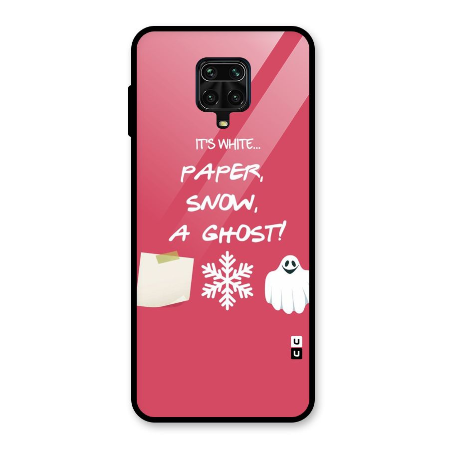 Snow Paper Glass Back Case for Redmi Note 9 Pro Max