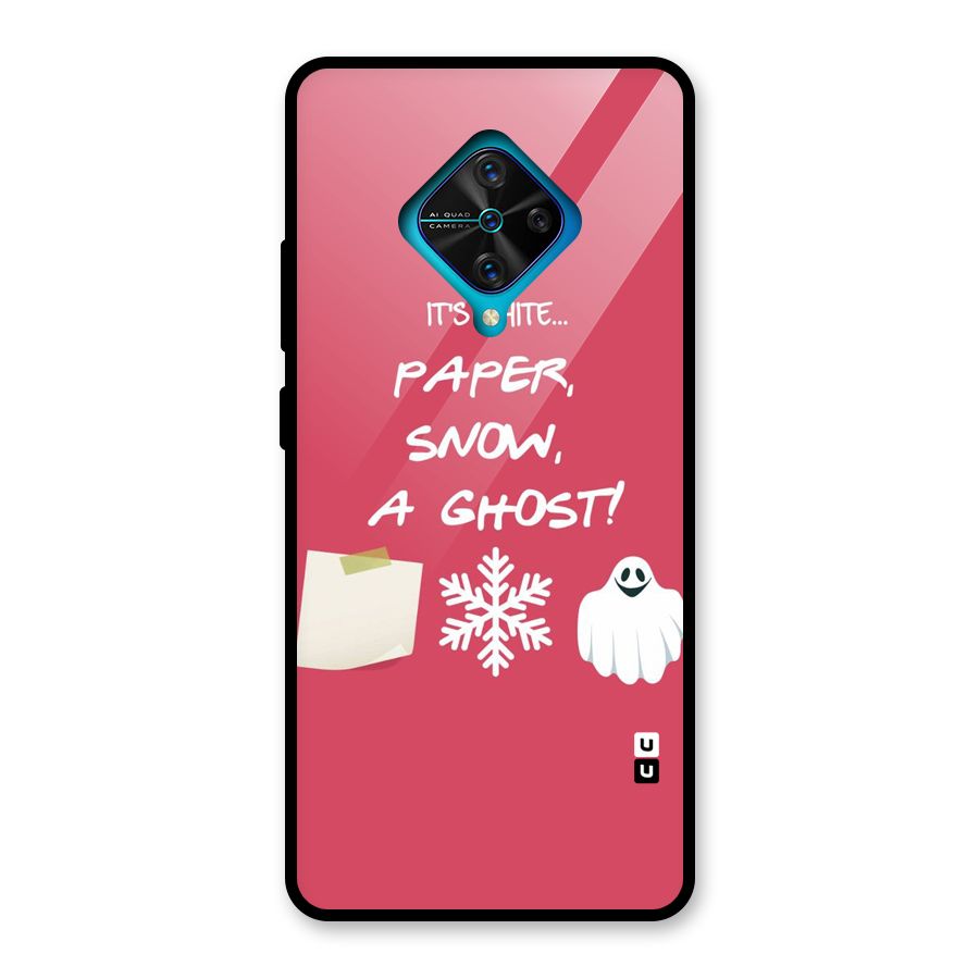 Snow Paper Glass Back Case for Vivo S1 Pro