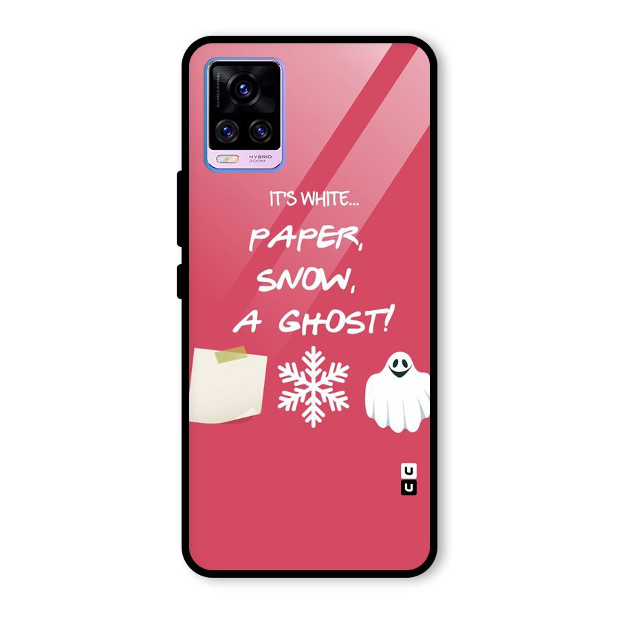 Snow Paper Glass Back Case for Vivo V20 Pro