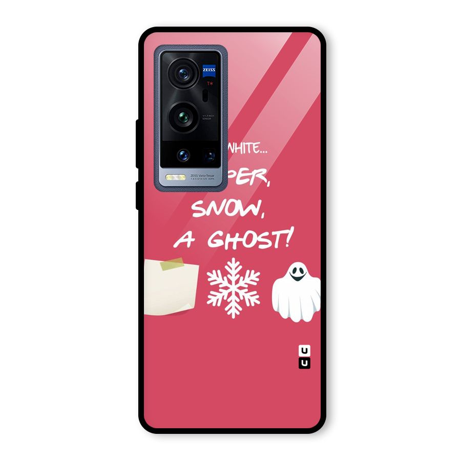 Snow Paper Glass Back Case for Vivo X60 Pro Plus