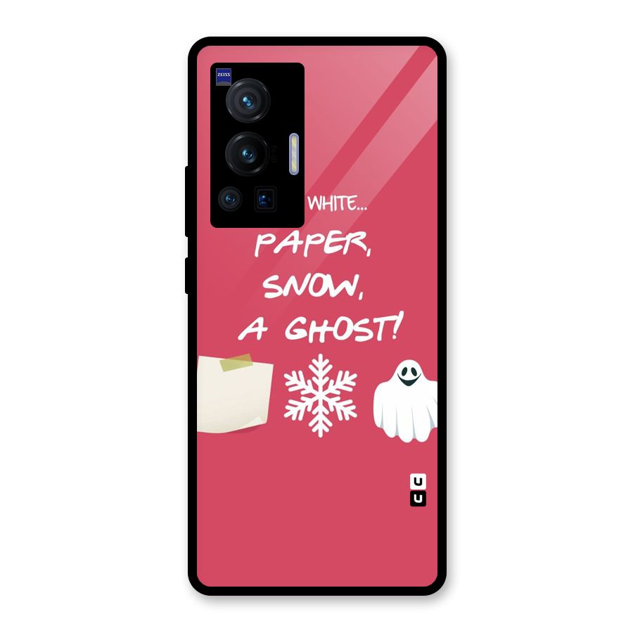 Snow Paper Glass Back Case for Vivo X70 Pro