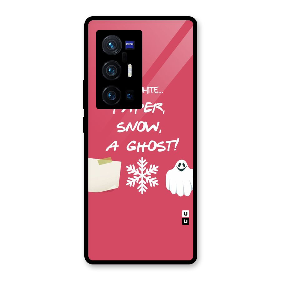 Snow Paper Glass Back Case for Vivo X70 Pro Plus