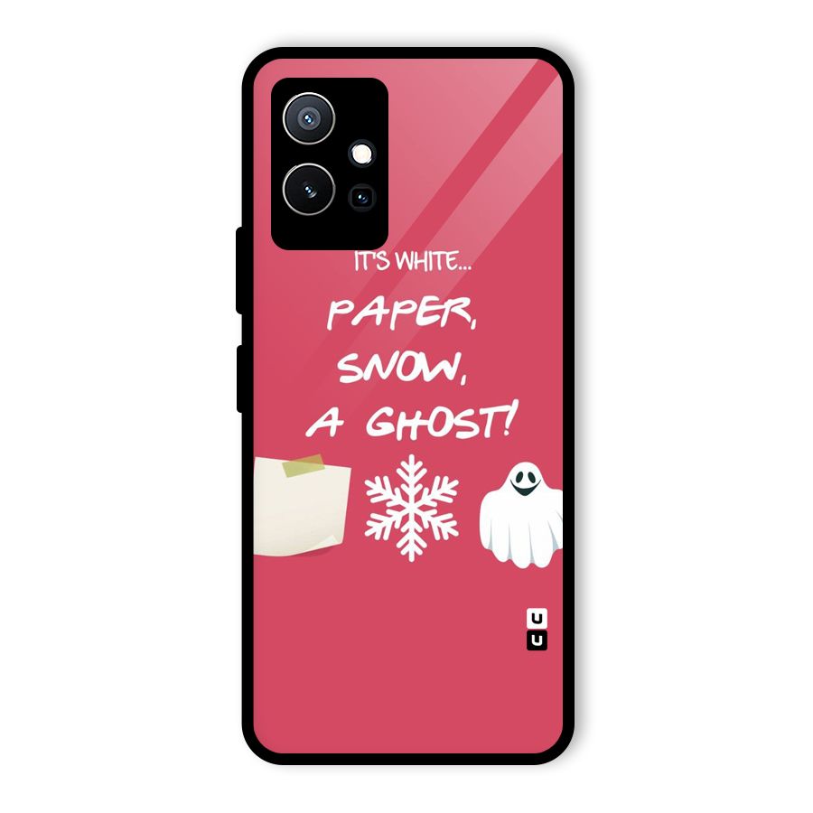 Snow Paper Glass Back Case for Vivo Y75 5G