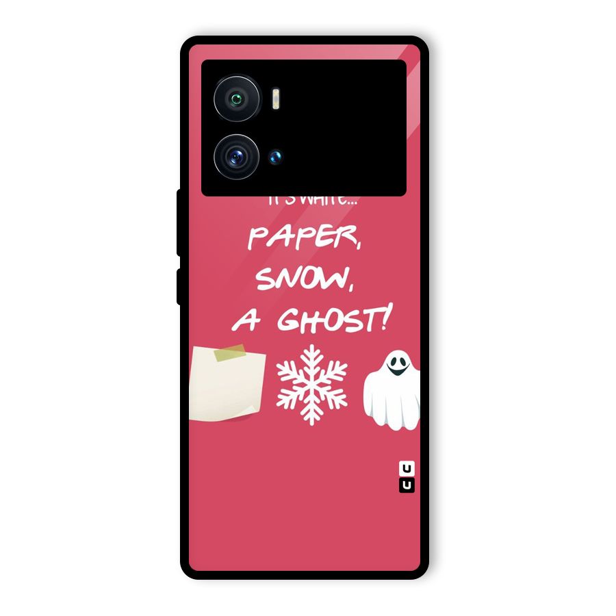 Snow Paper Glass Back Case for Vivo iQOO 9 Pro