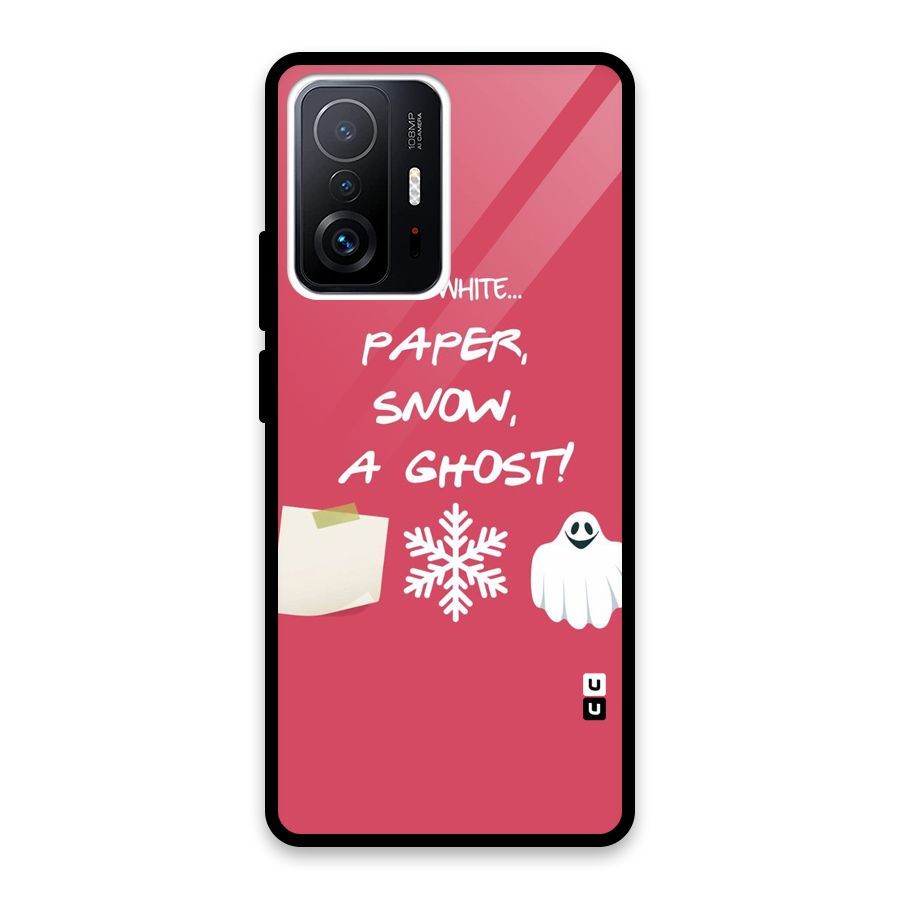 Snow Paper Glass Back Case for Xiaomi 11T Pro