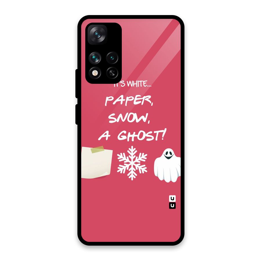 Snow Paper Glass Back Case for Xiaomi 11i HyperCharge 5G