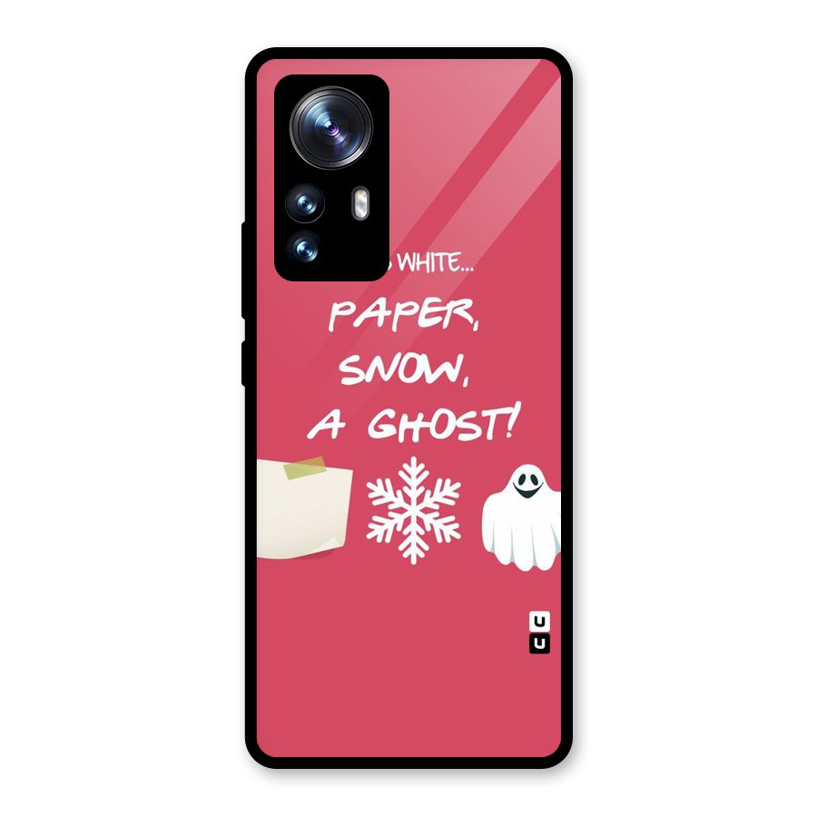 Snow Paper Glass Back Case for Xiaomi 12 Pro