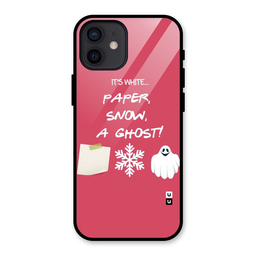 Snow Paper Glass Back Case for iPhone 12