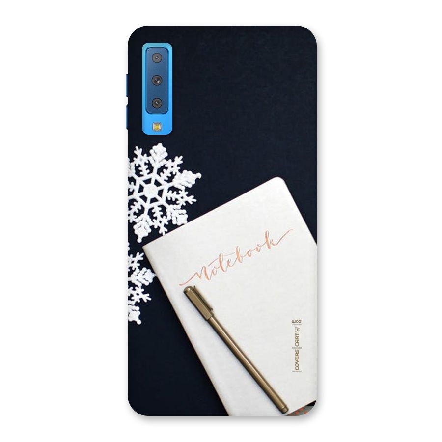 Snowflake Notebook Back Case for Galaxy A7 (2018)