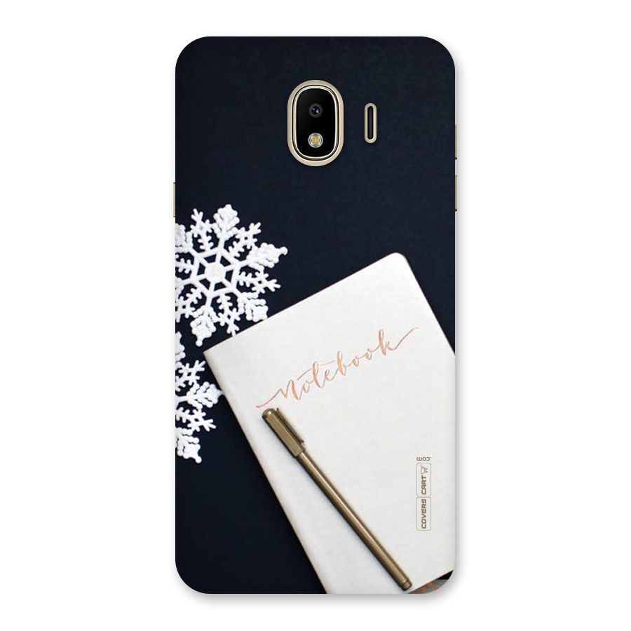 Snowflake Notebook Back Case for Galaxy J4