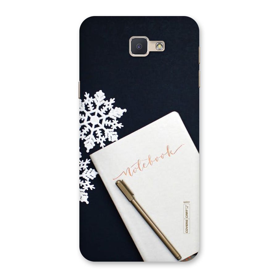 Snowflake Notebook Back Case for Galaxy J5 Prime