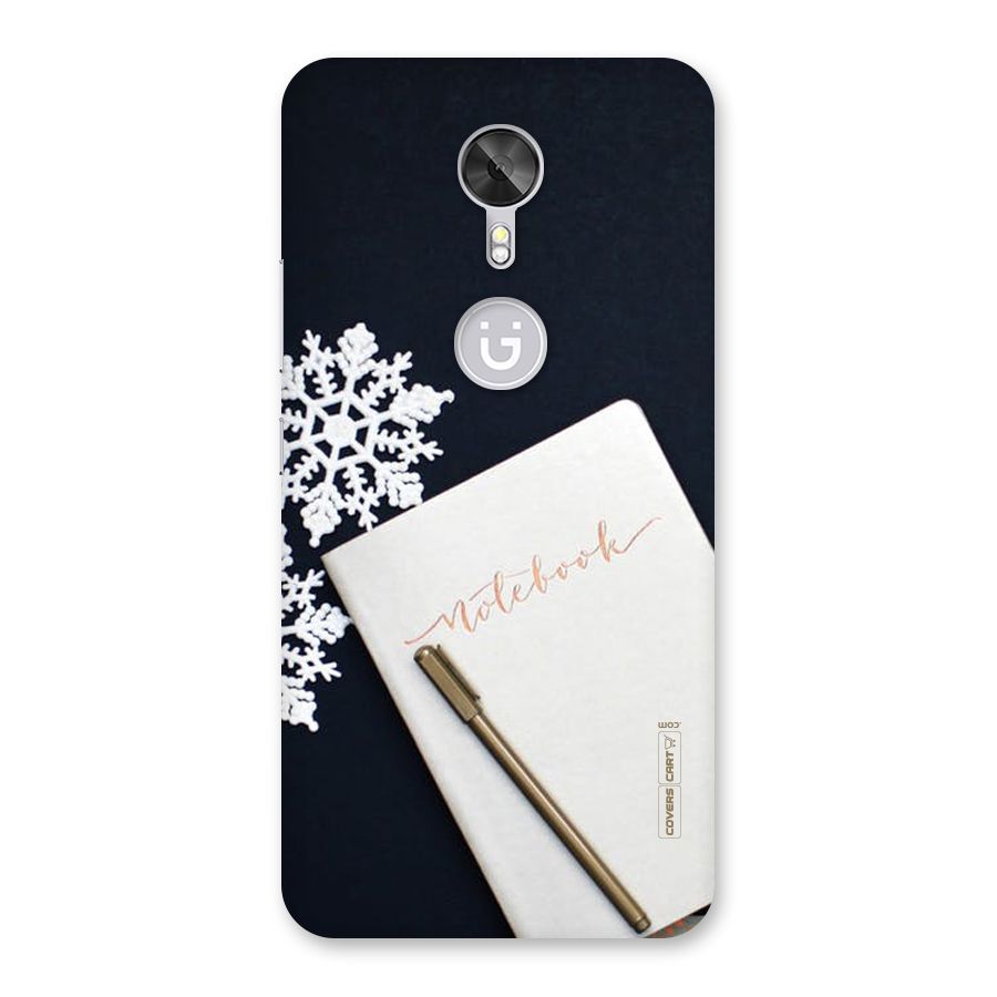 Snowflake Notebook Back Case for Gionee A1