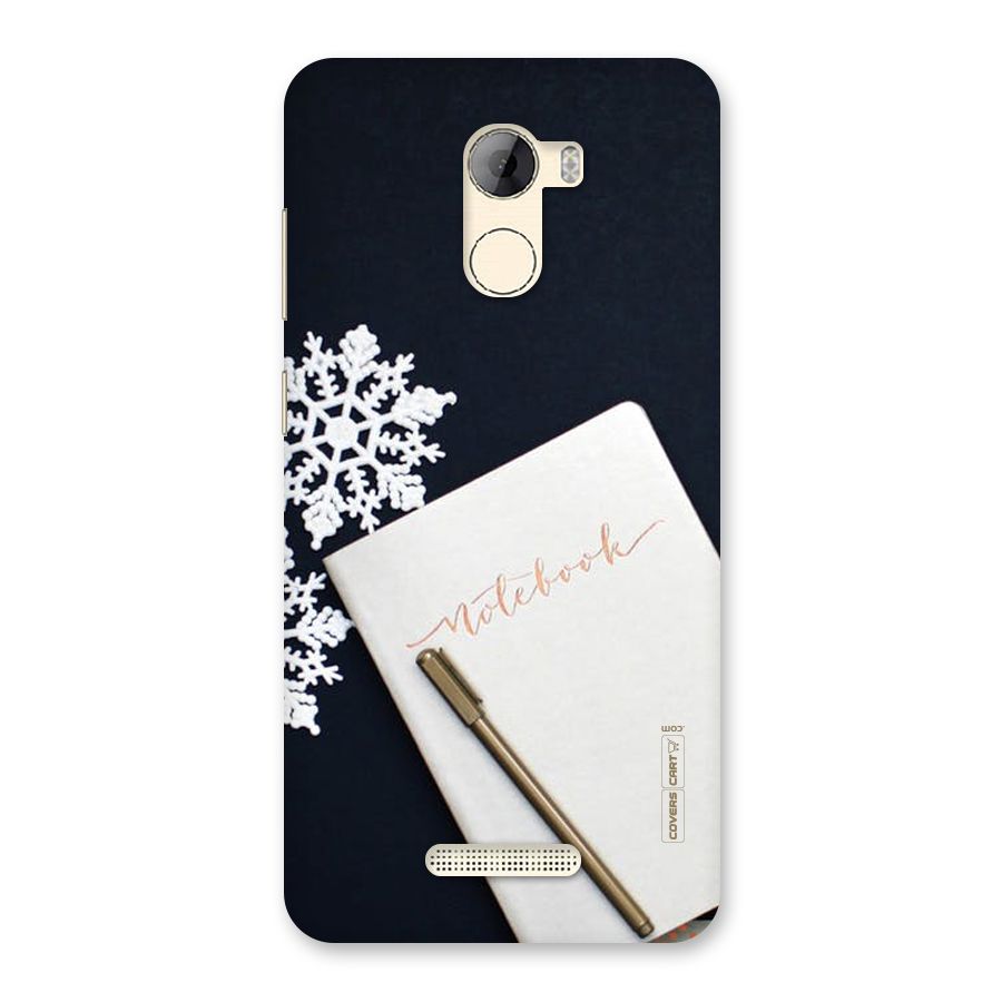 Snowflake Notebook Back Case for Gionee A1 LIte