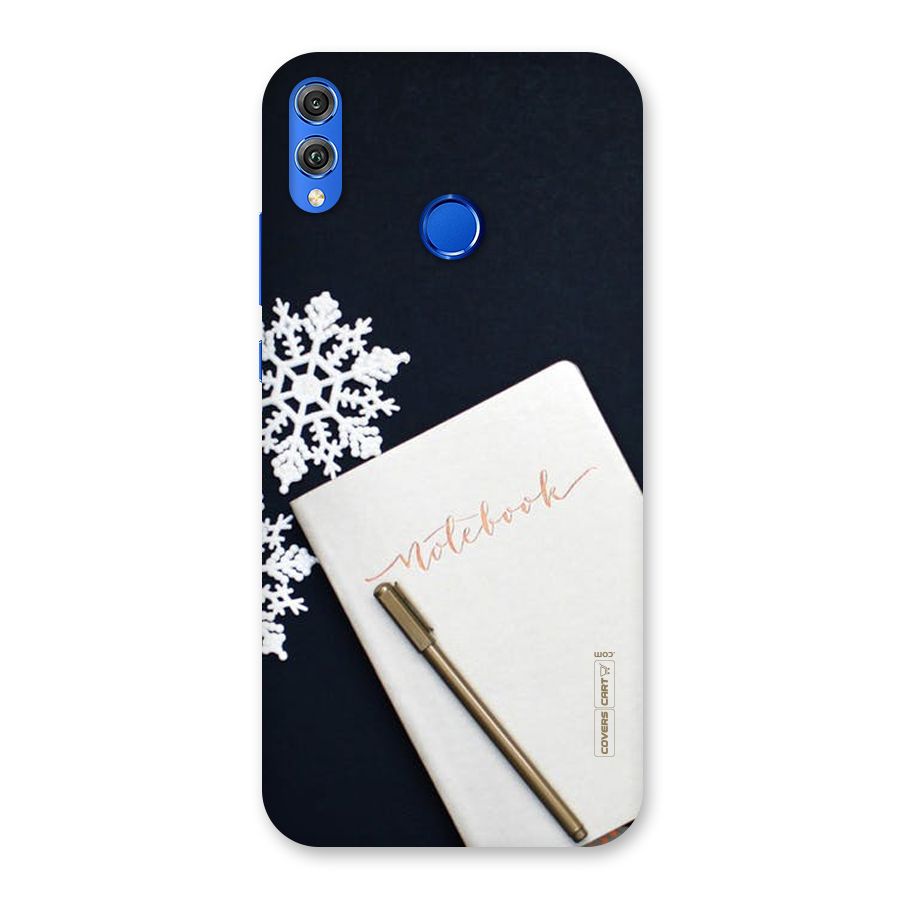 Snowflake Notebook Back Case for Honor 8X