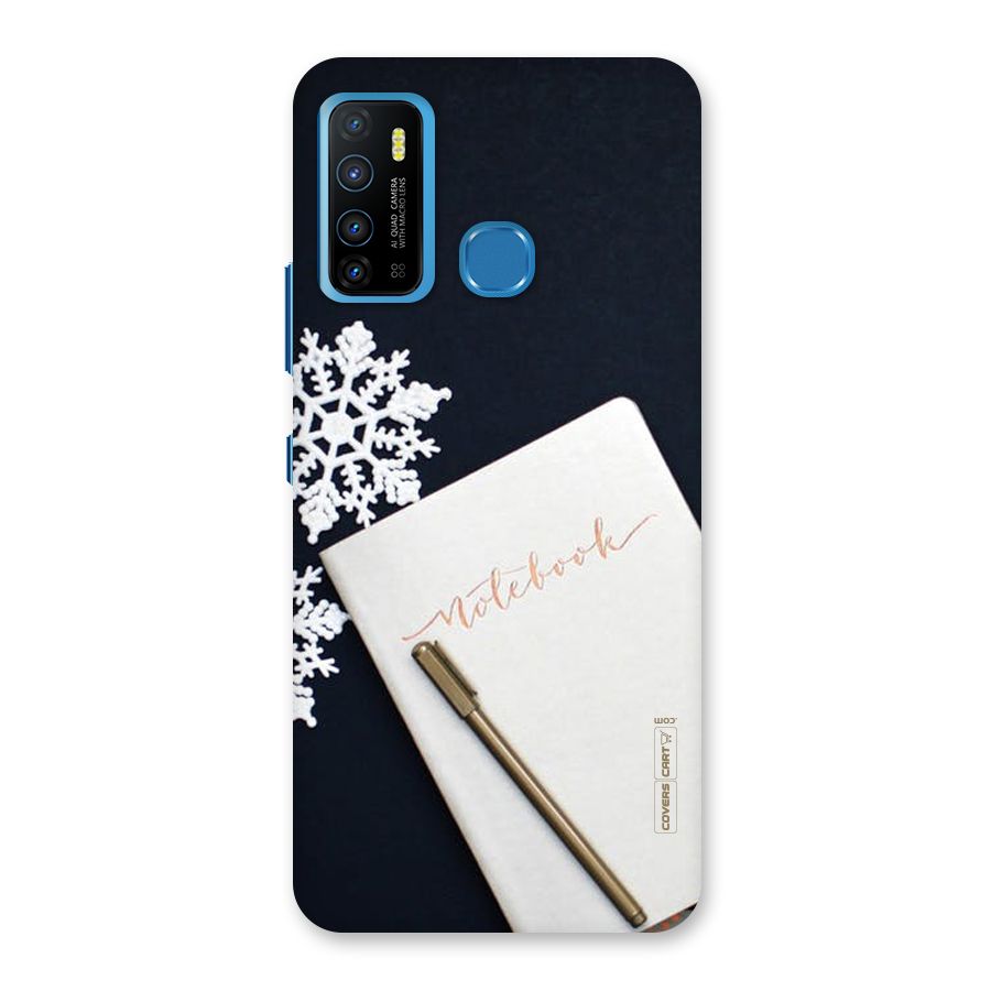 Snowflake Notebook Back Case for Infinix Hot 9