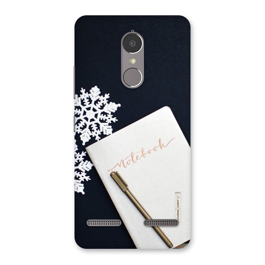 Snowflake Notebook Back Case for Lenovo K6 Power
