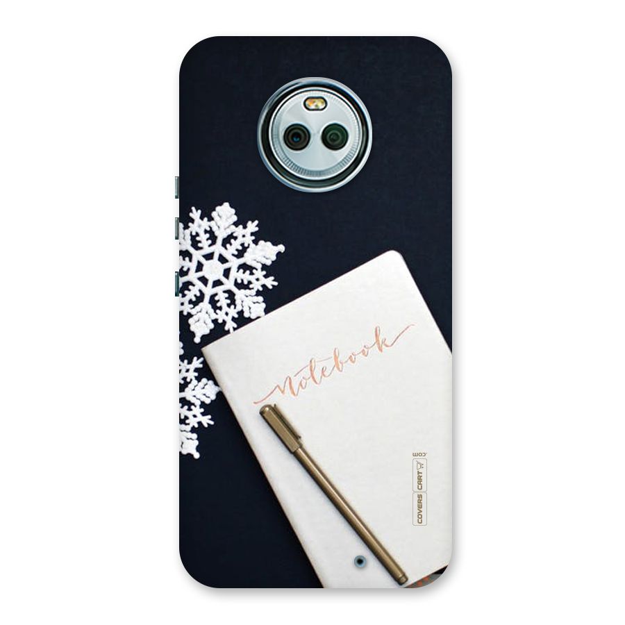 Snowflake Notebook Back Case for Moto X4
