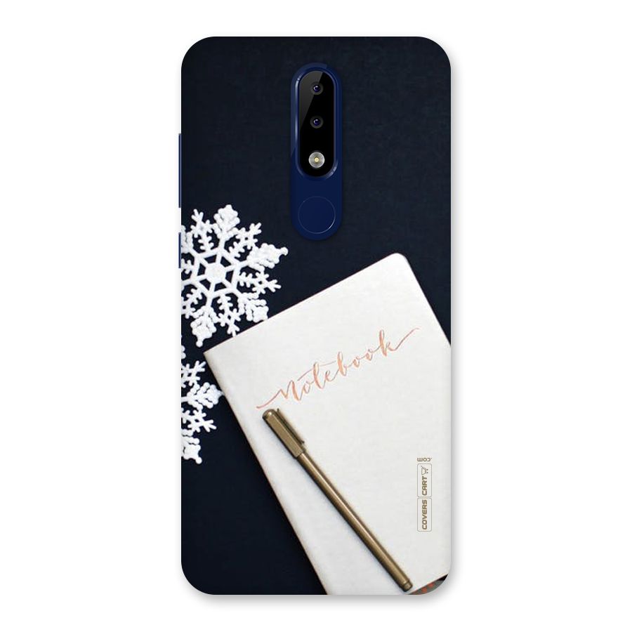 Snowflake Notebook Back Case for Nokia 5.1 Plus
