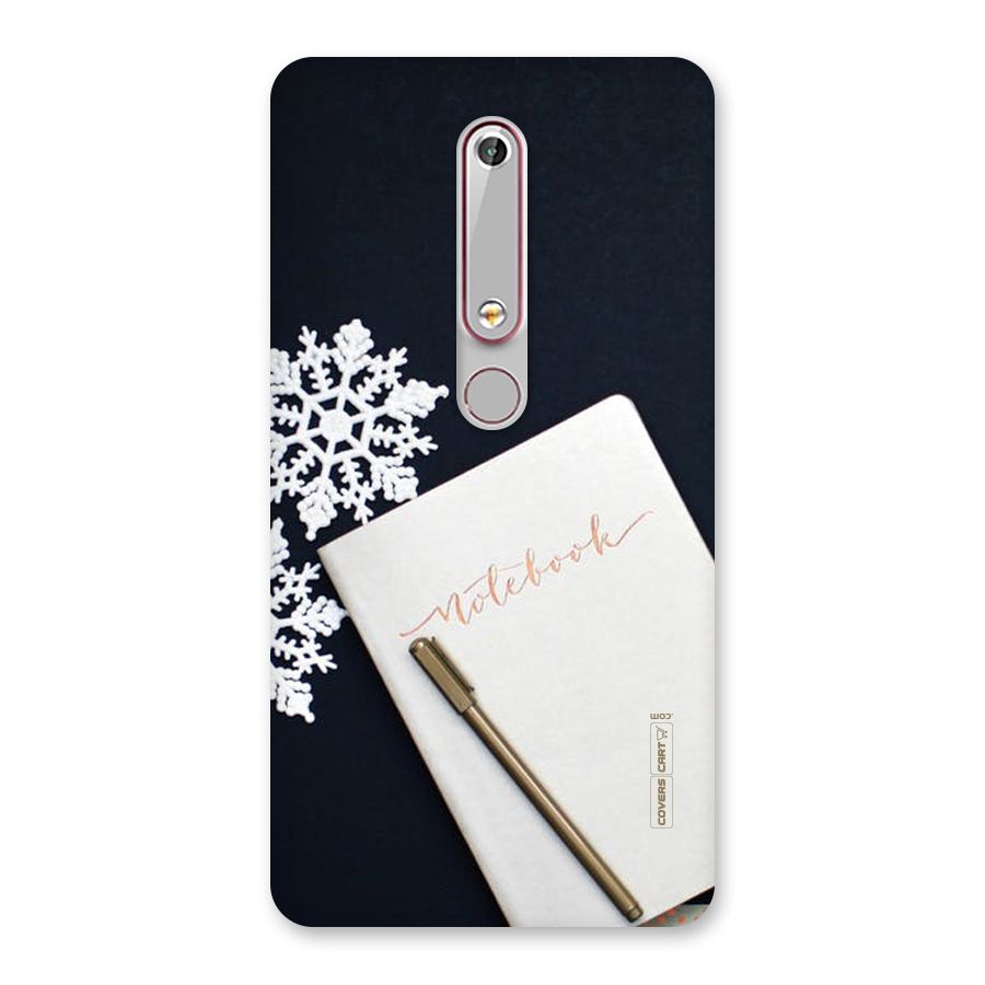 Snowflake Notebook Back Case for Nokia 6.1