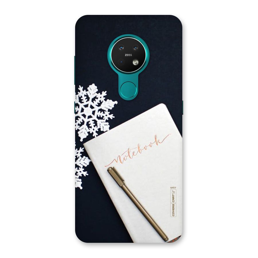 Snowflake Notebook Back Case for Nokia 7.2
