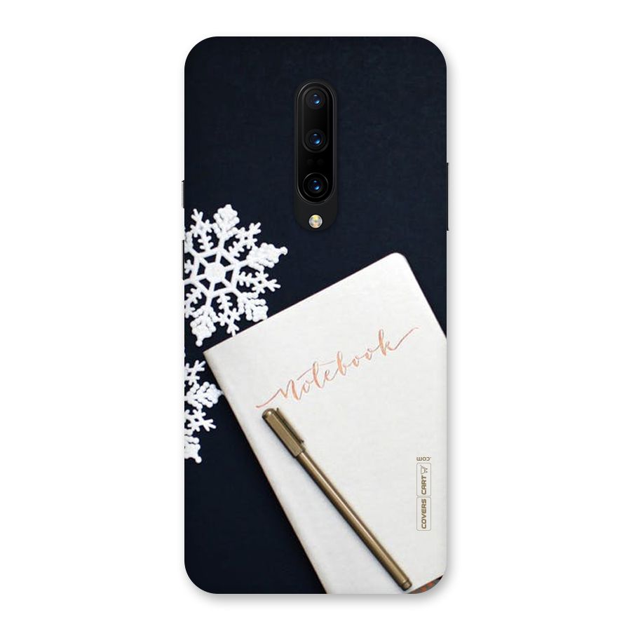Snowflake Notebook Back Case for OnePlus 7 Pro