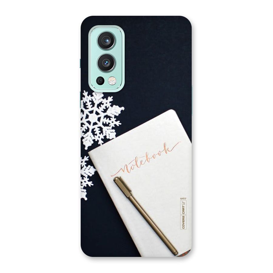 Snowflake Notebook Back Case for OnePlus Nord 2 5G
