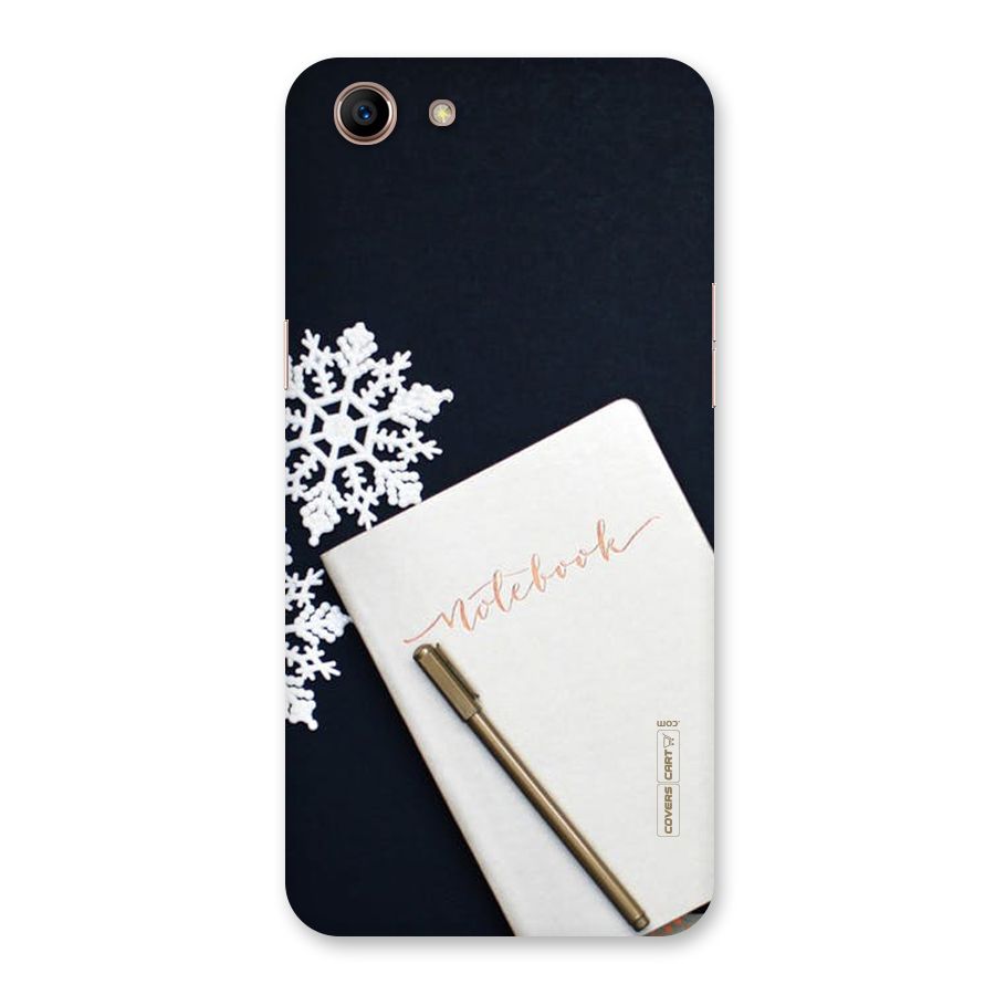 Snowflake Notebook Back Case for Oppo A83 (2018)