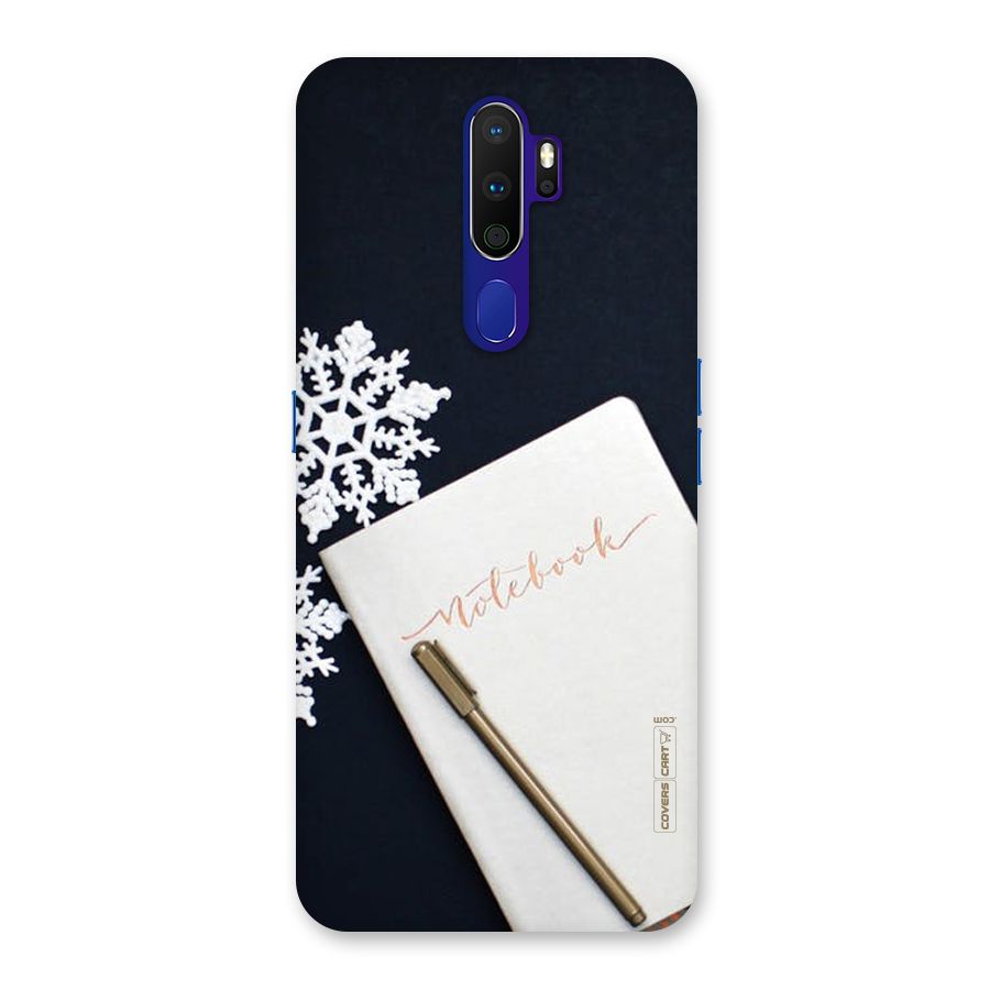 Snowflake Notebook Back Case for Oppo A9 (2020)