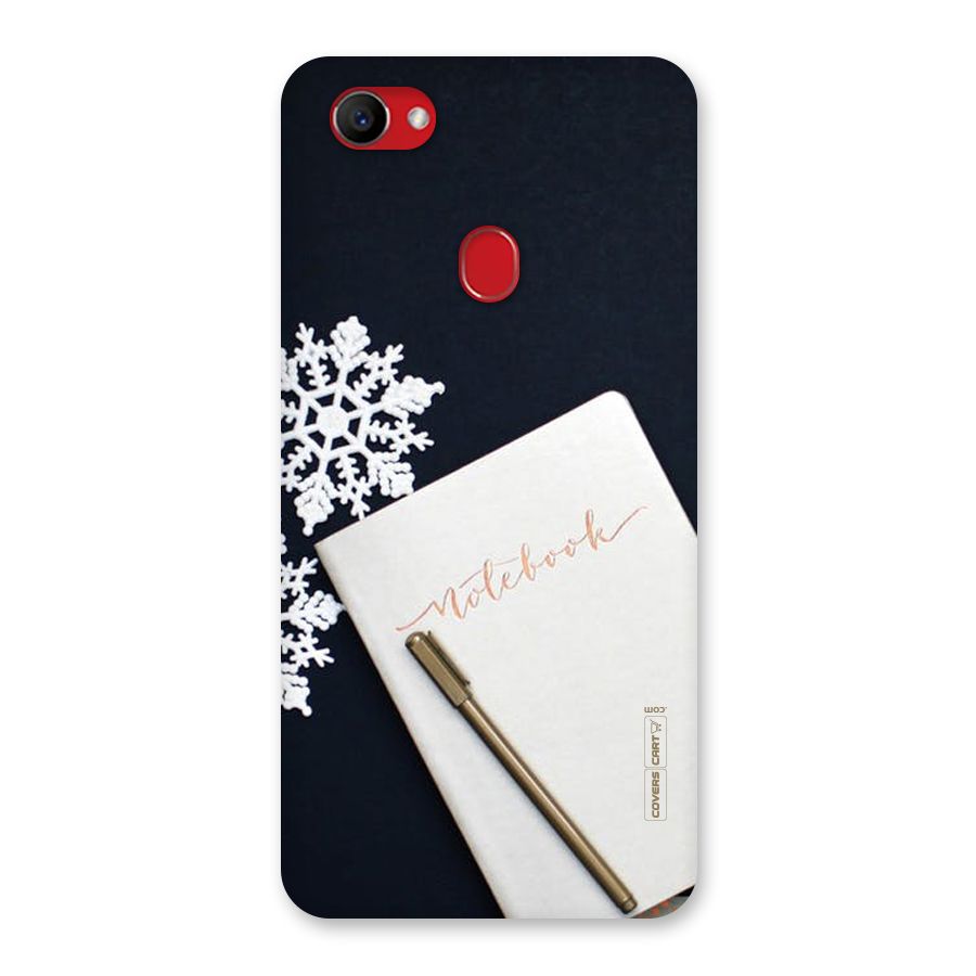 Snowflake Notebook Back Case for Oppo F7