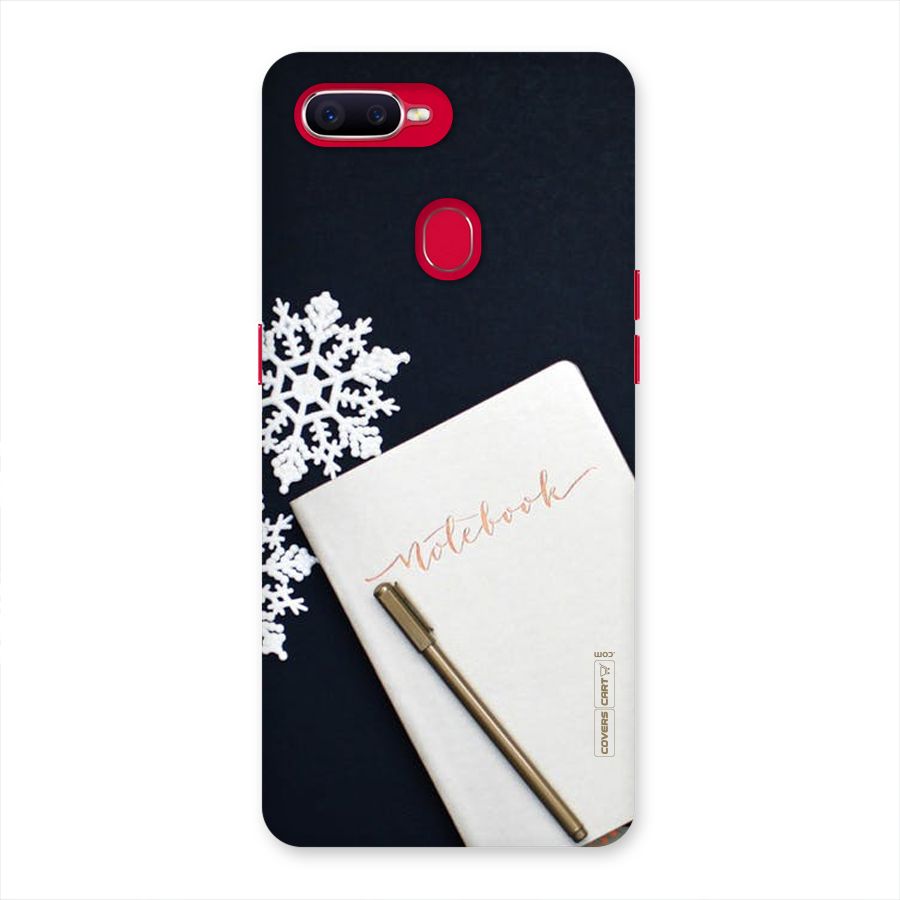 Snowflake Notebook Back Case for Oppo F9 Pro