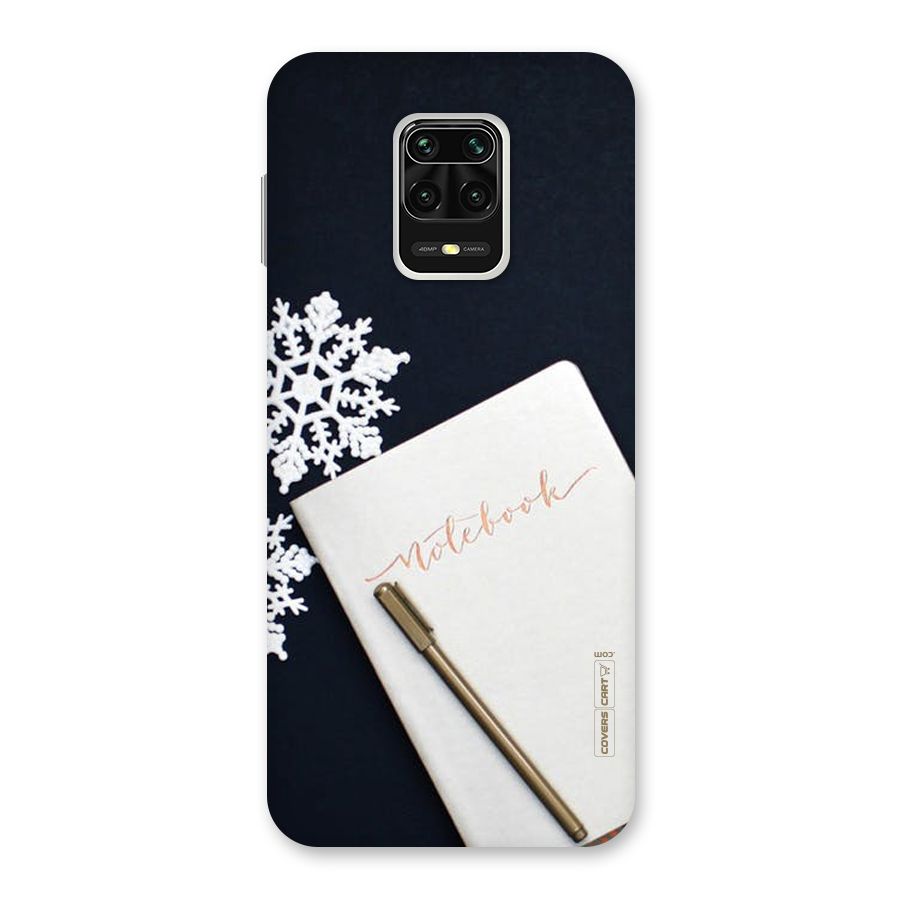 Snowflake Notebook Back Case for Poco M2 Pro