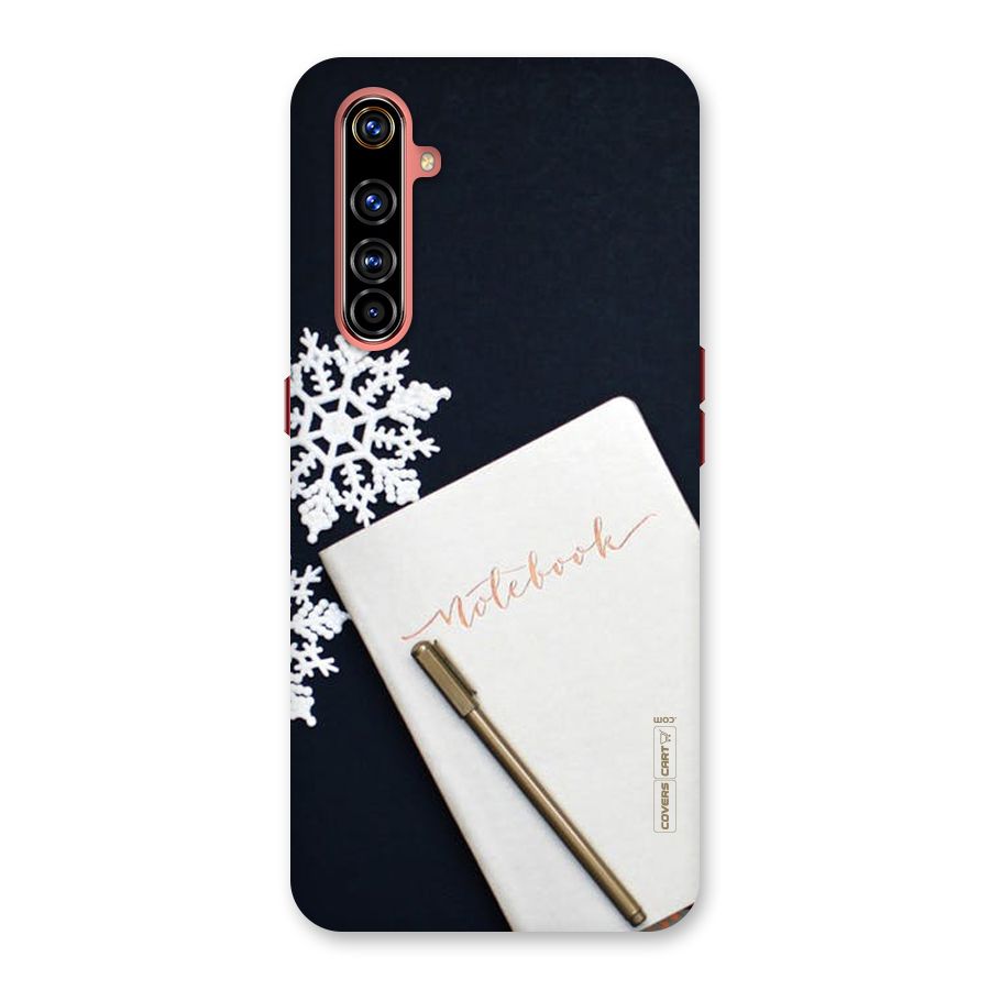 Snowflake Notebook Back Case for Realme X50 Pro