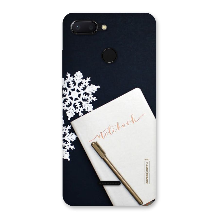 Snowflake Notebook Back Case for Redmi 6