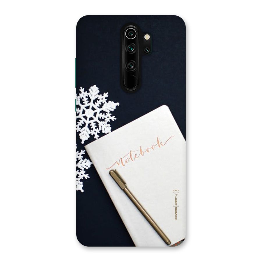 Snowflake Notebook Back Case for Redmi Note 8 Pro