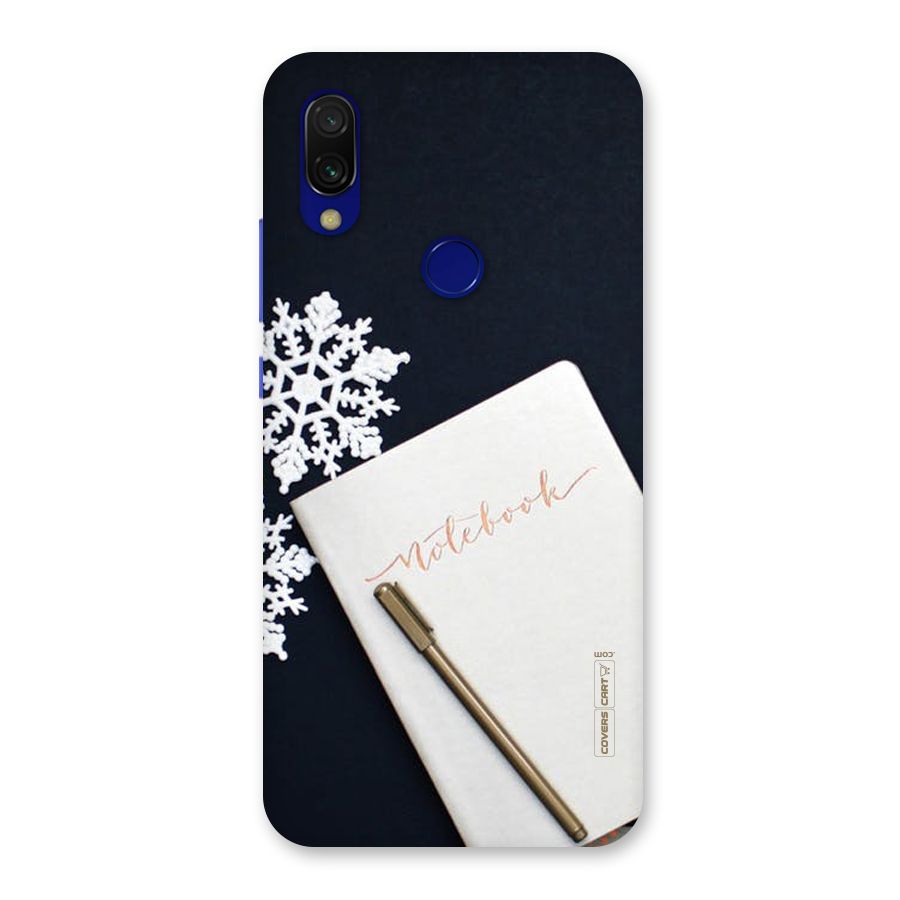 Snowflake Notebook Back Case for Redmi Y3