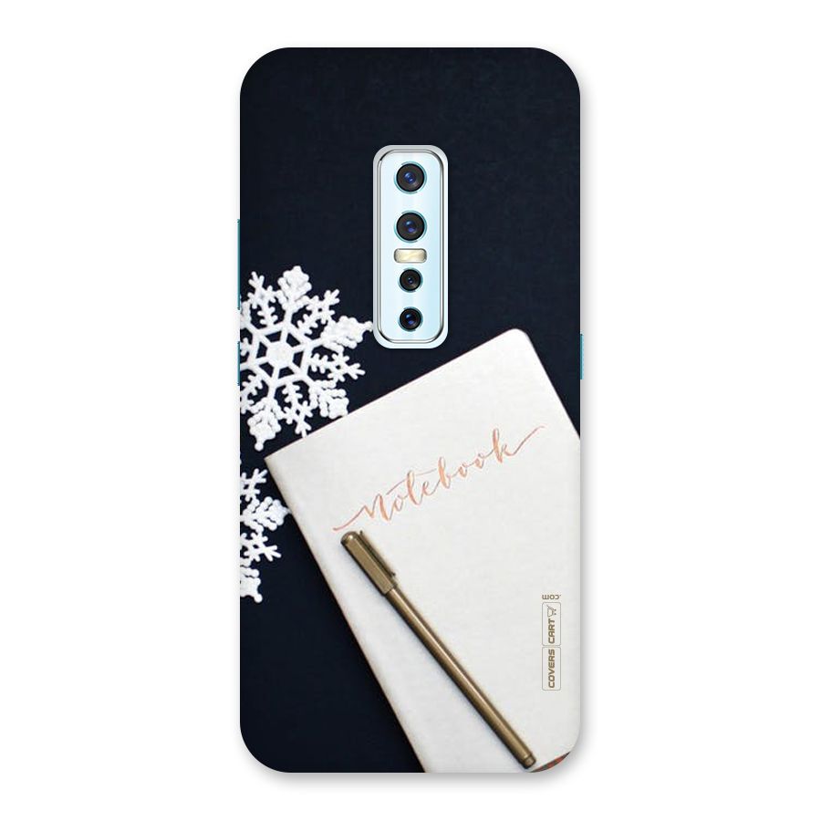 Snowflake Notebook Back Case for Vivo V17 Pro