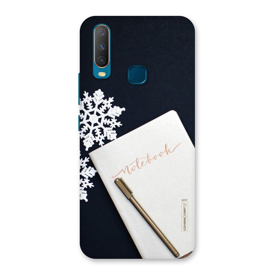 Snowflake Notebook Back Case for Vivo Y17