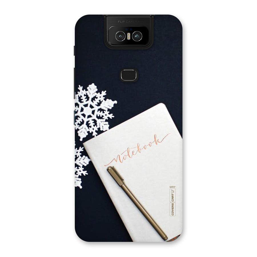 Snowflake Notebook Back Case for Zenfone 6z