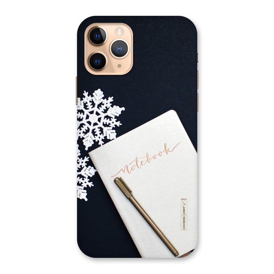 Snowflake Notebook Back Case for iPhone 11 Pro