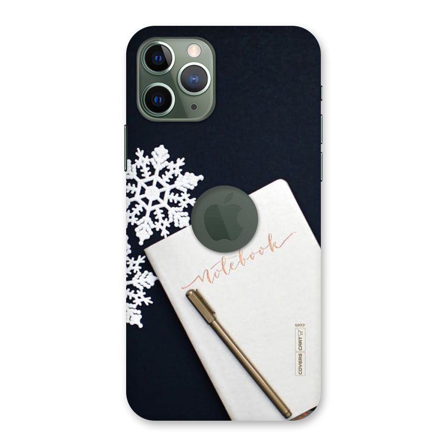 Snowflake Notebook Back Case for iPhone 11 Pro Logo  Cut