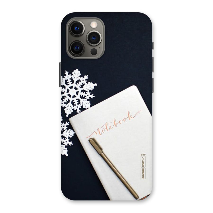Snowflake Notebook Back Case for iPhone 12 Pro Max